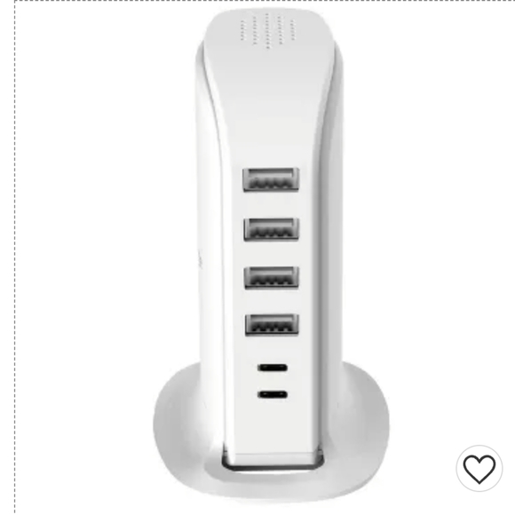 myCharge 28W 6-Port USB-A & USB-C Power Hub Charging Station – White - Picture 2 of 4